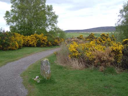 Culloden Schlachtfeld, Denkmal Ansicht, 28kB